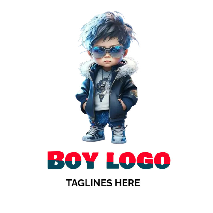 BOY LOGO DESIGN || BEAUTY LOGO DESIGN template